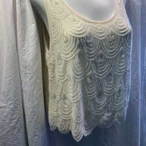 NWT Lucy & Laurel beaded top